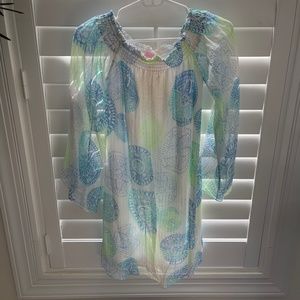 Lilly Pulitzer off the shoulder dress (S)